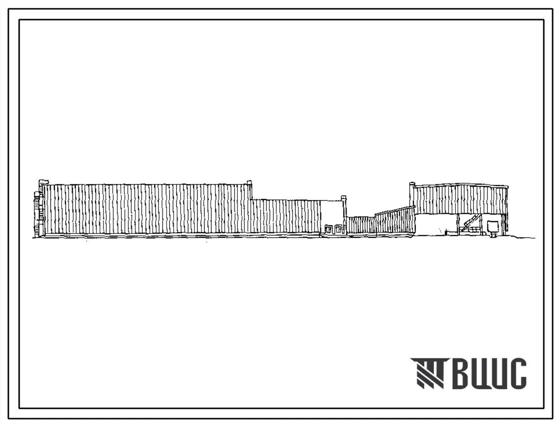 Типовой проект 709-4-1.88 Прирельсовый склад запасных частей (из ЛМК) вместимостью 6000 т с поэтапным строительством хранилищ по 2000 т