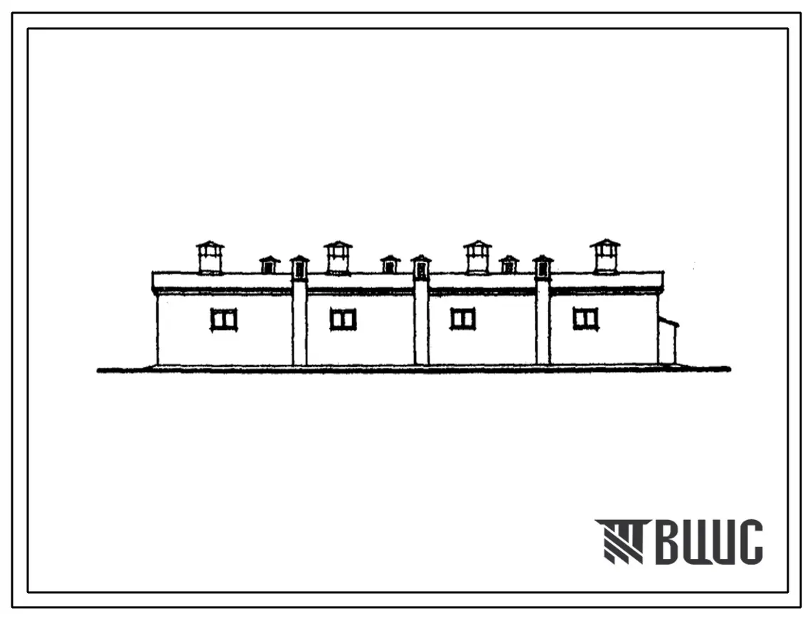 Типовой проект 813-49 Картофелехранилище на 250 тонн для блокировки с кормоцехами. Для строительства в районах с расчетной наружной температурой -23?С. (Для 2 проектно-строительной зоны).
