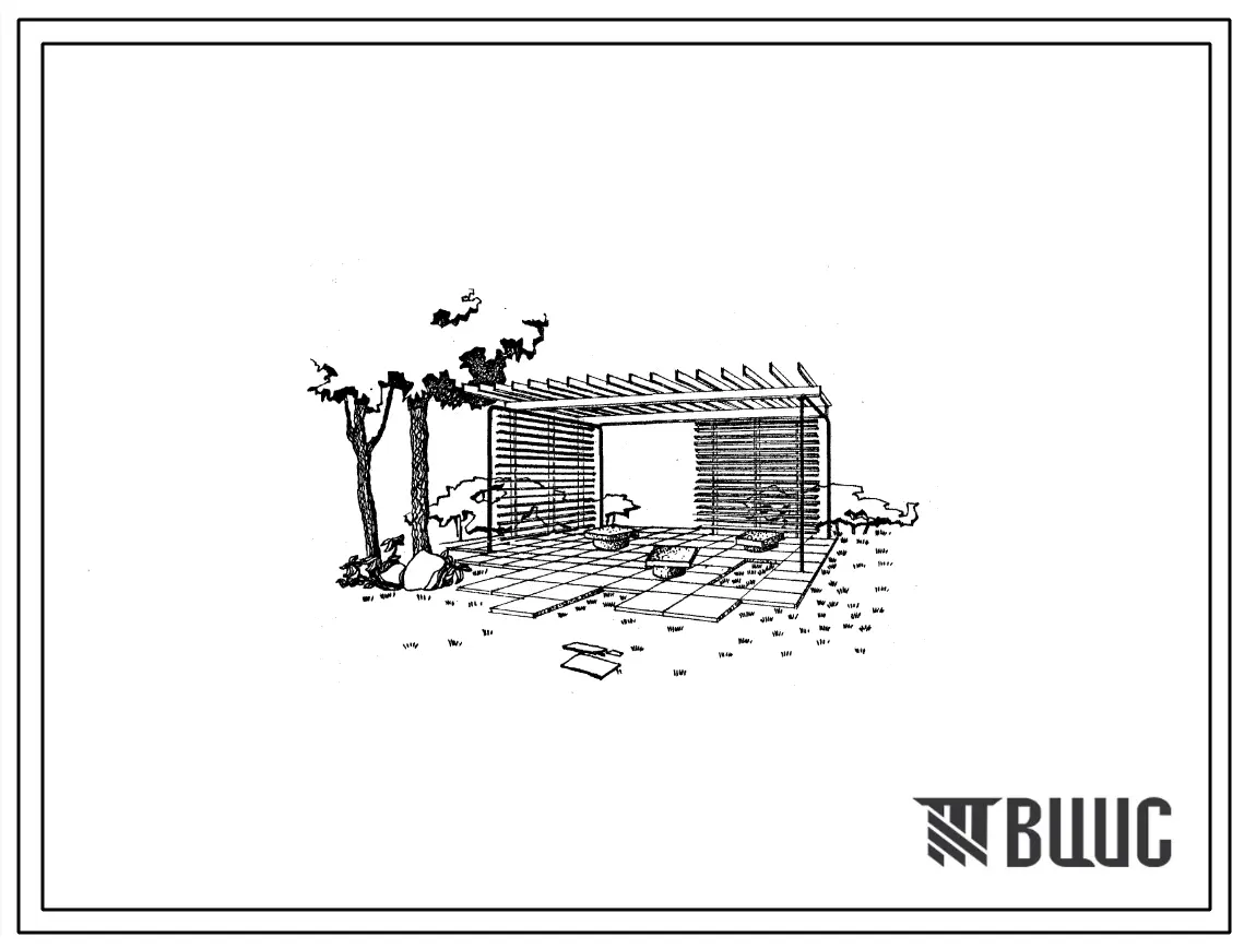 Шифр МФ-75 Беседки-перголы (1968 год )