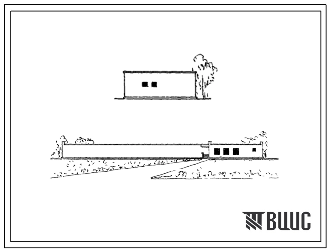 Типовой проект 295-6-8с Отдельно стоящий закрытый учебный ТИР для стрельбы на дистанцию 50 м. Для строительства в IVБ климатическом подрайоне Азербайджанской ССР сейсмичностью 7 и 8 баллов.