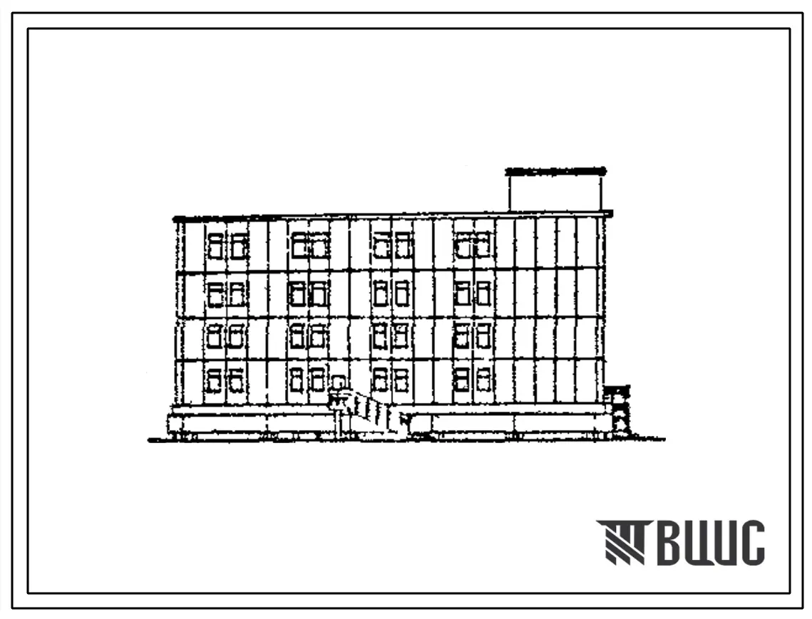 Типовой проект 89450-81.84.МТ (03-75-АЦ) Казарма солдатская на 300 человек для применения в Северной строительно-климатической зоне
