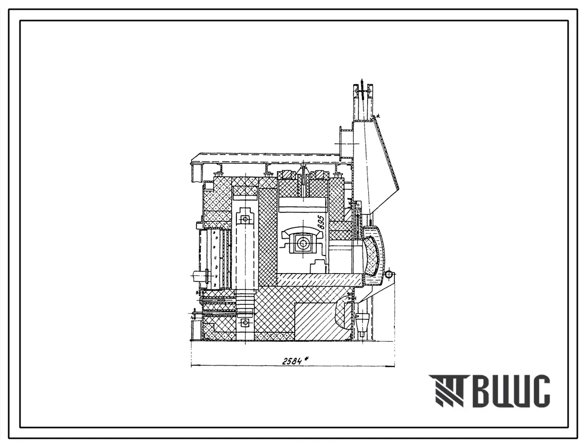 Типовой проект 406-9-320.86 Печь нагревательная камерная размерами пода 0,93 х 0,7 м на газе и мазуте с отводом дыма в боров