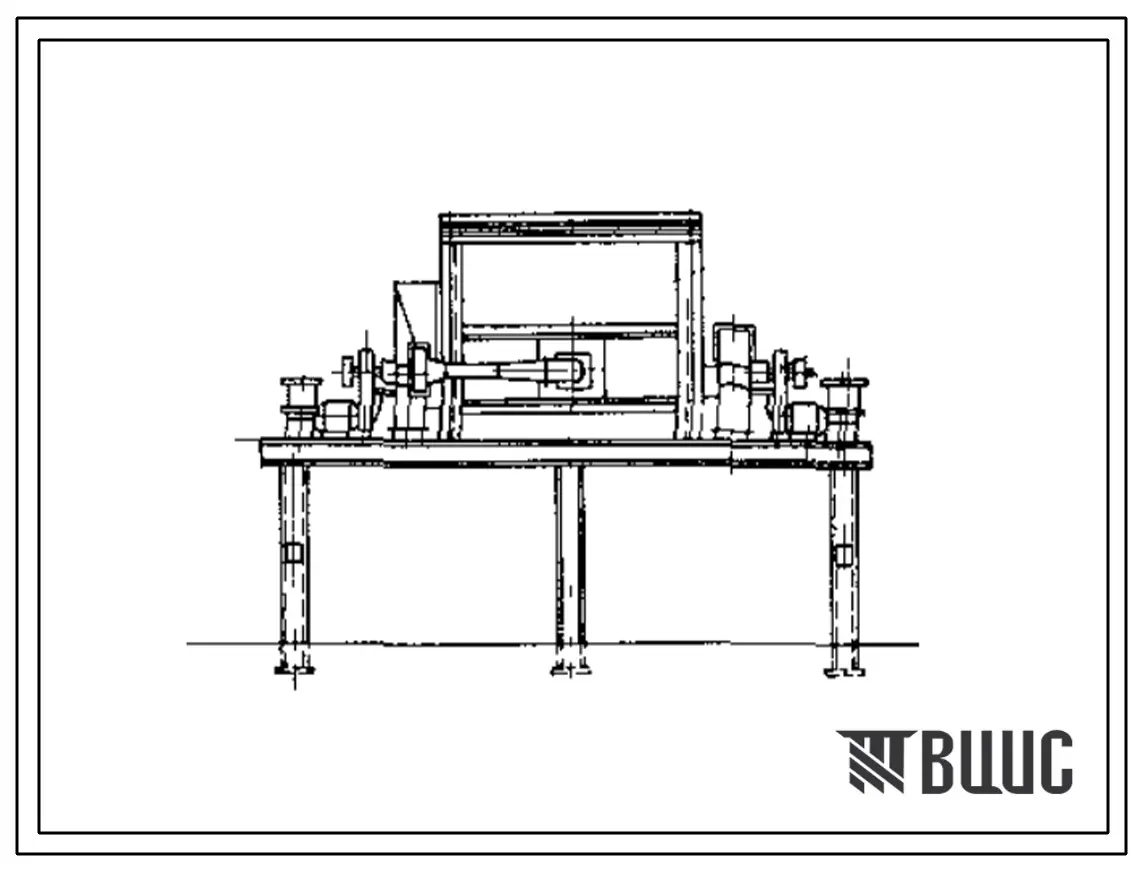 Типовой проект 406-9-26 Сушило для поверхностной подсушки литейных полуформ размерами 1,4х1 м на газе