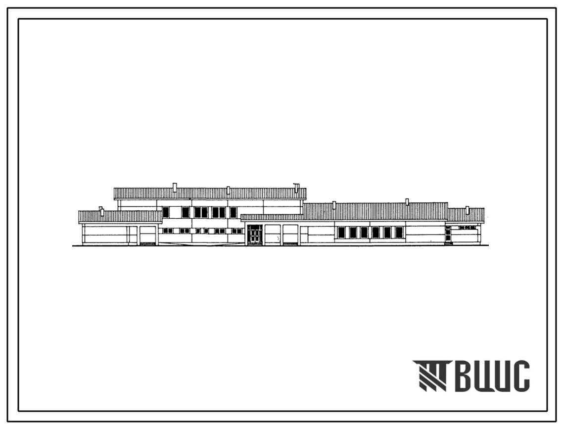 Торговый проект 272-30-123.13.86 Торговый центр 2 типа для сельского поселка (для строительства в Эстонской ССР)