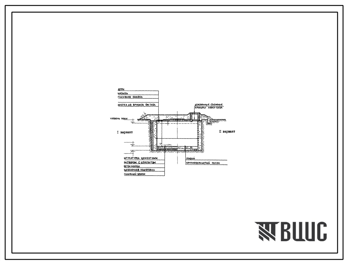 Типовой проект 901-4-54 Упрощенный пожарный водоем емкостью 100 м3