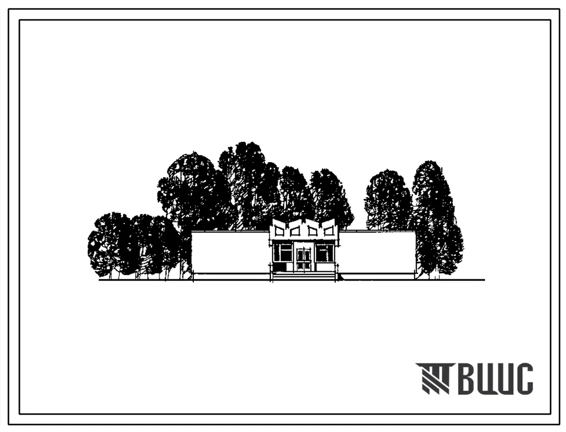Типовой проект 224-1-420.84 Школа на 4 класса с уменьшенной наполняемостью классных помещений. Здание одноэтажное. Стены из кирпича.