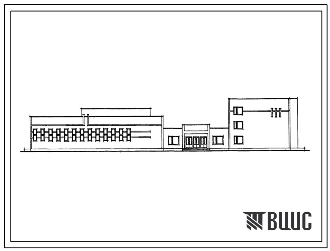 Типовой проект 225-1-468.86 Общеобразовательная школа на 13 классов (504 учащихся) со стенами из камня известняка-ракушечника