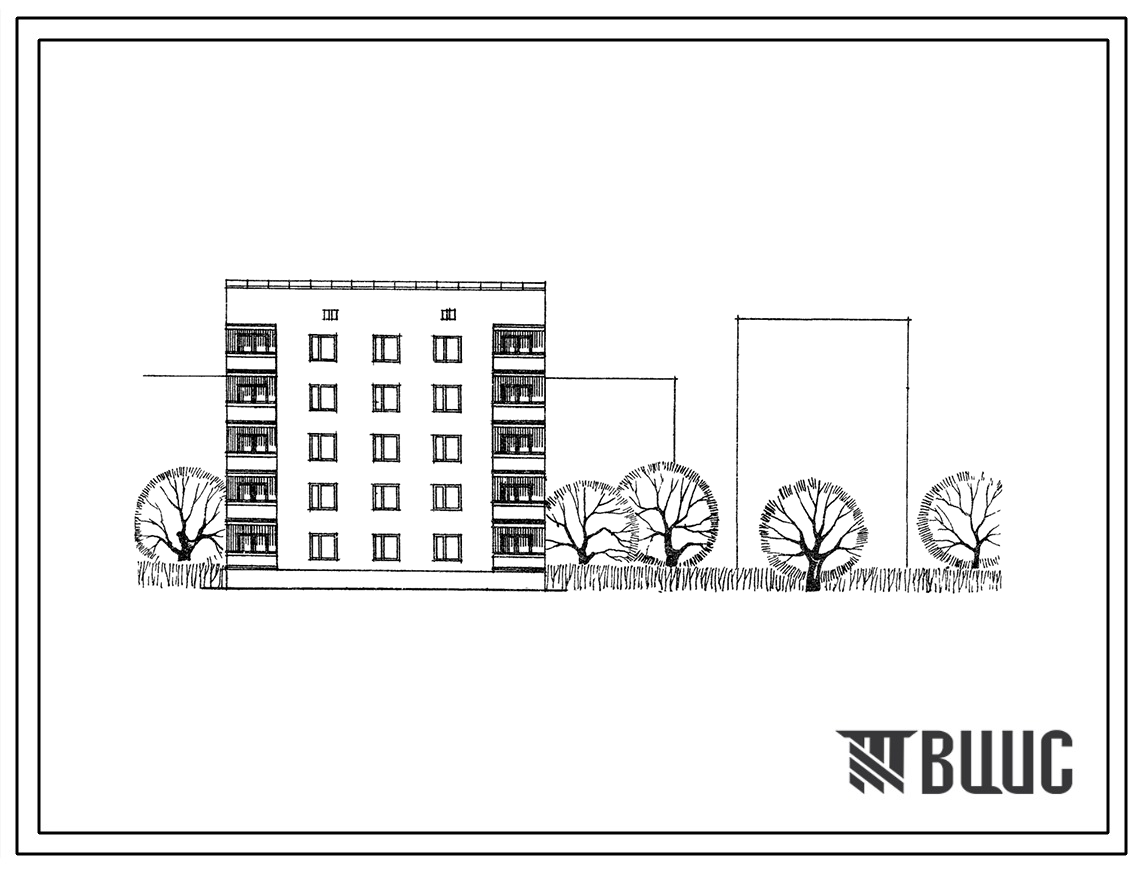Типовой проект 87-010 Блок-секция 5-этажного дома рядовая на 10 квартир для строительства в 3 строительно-климатической зоне.