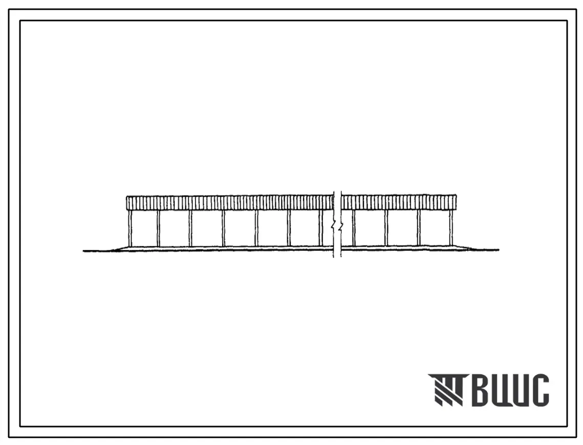 Типовой проект 806-35 Четырехрядный шед на 396 голов молодняка песцов.
