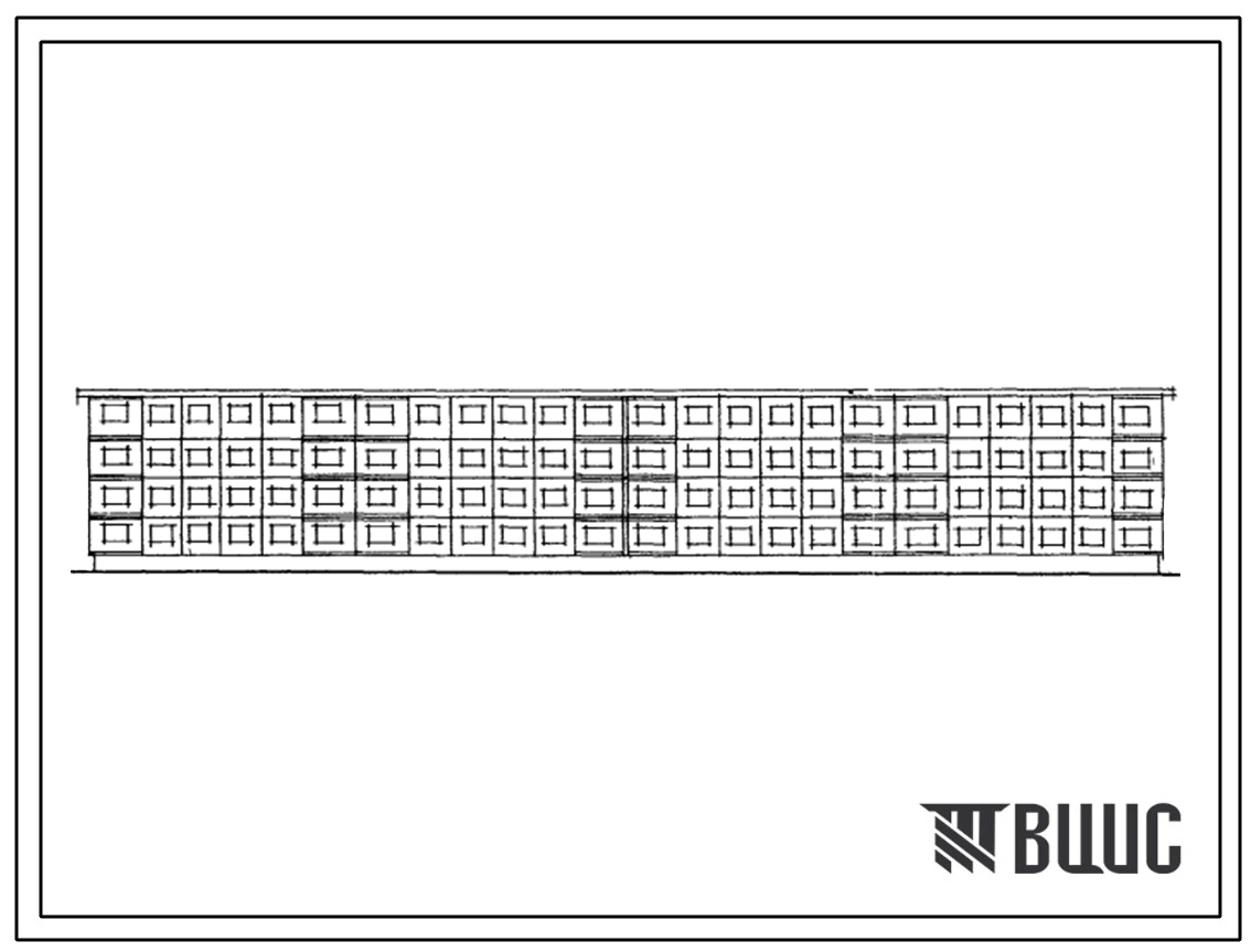 Типовой проект 111-76-1СП/69 Крупнопанельный 4-этажный 4-секционный дом на 32 квартиры