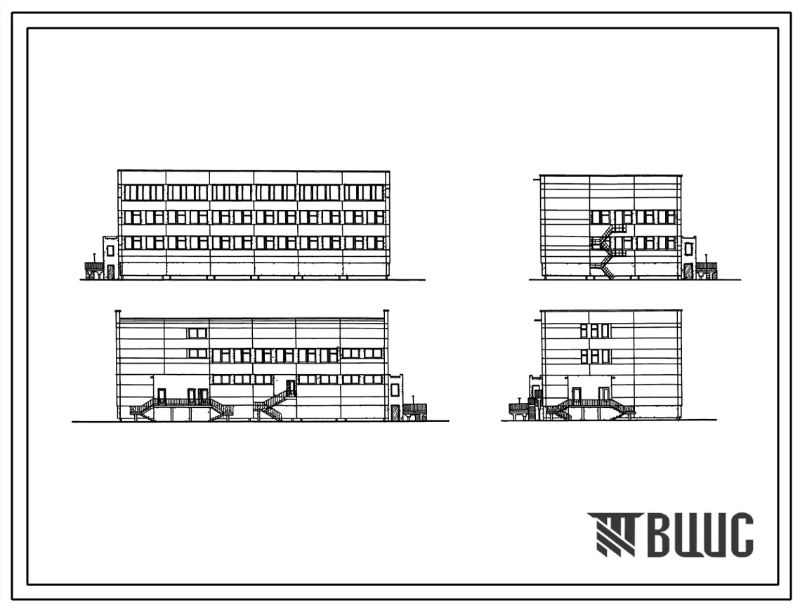 Типовой проект 212-2-112м Детские ясли-сад на 140 мест (конструктивный вариант т.п. 214-2-12м), для строительства в 1А, 1Б, 1Г климатических подрайонах с вечномерзлыми грунтами