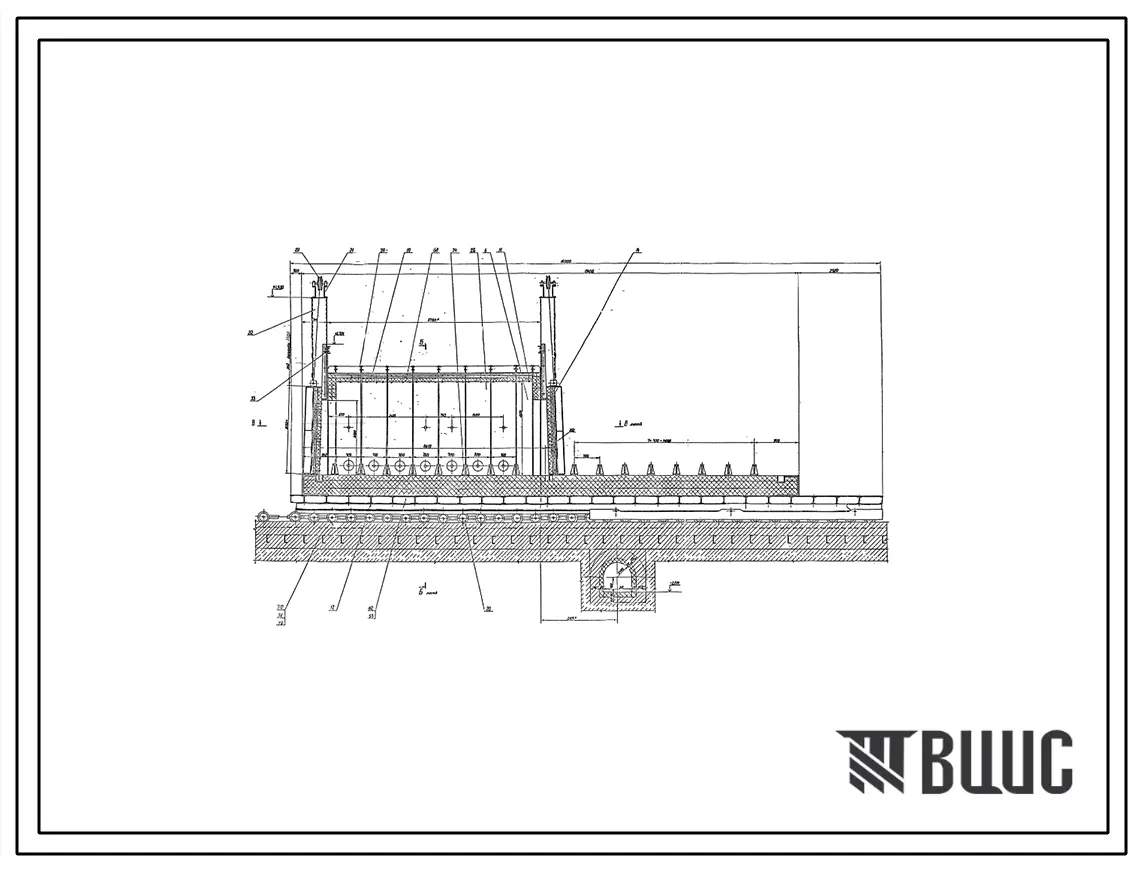 Проект 10684 Печь термическая с выкатным подом размерами 3.84х5.38 м на газе