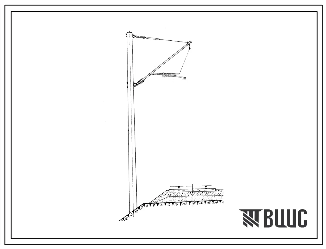 Серия 3.501-37 Контактная подвеска переменного тока на изолированных консолях для электрифицированных железных дорог. Материалы для проектирования.