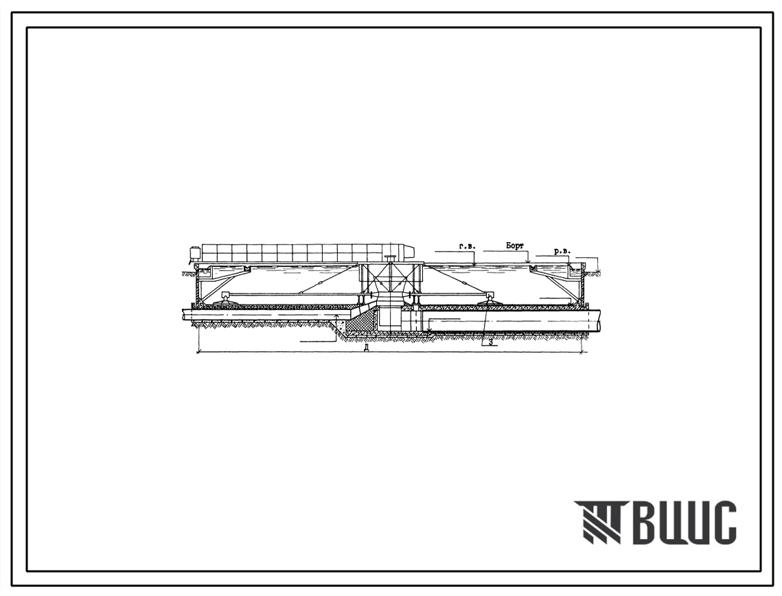 Типовой проект 902-2-380.84 Отстойники канализационные радиальные вторичные из сборного железобетона диаметром 50 м
