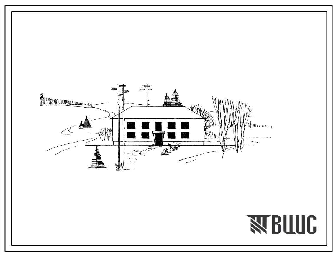 Типовой проект 113-011-14/67 Двухэтажный односекционный жилой дом на 8 квартир со стенами из крупных блоков.