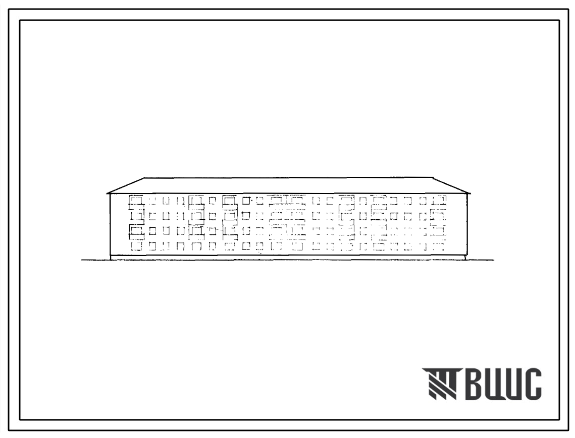 Типовой проект 1-308В-16с Четырехэтажный четырехсекционный жилой дом на 48 квартир с несущим сборно-монолитным железобетонным каркасом и заполнением стен из кирпича (однокомнатных  8, двухкомнатных  16, трехкомнатных  16 и четырехкомнатных  8).