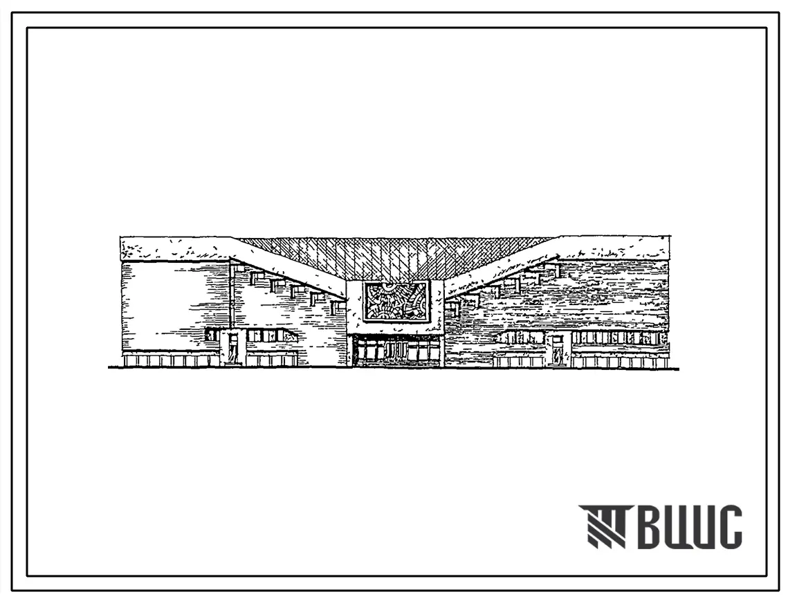Типовой проект 294-2-77м.85 Физкультурно-спортивный корпус с залом 30х18м и бассейном с крытой ванной 25х11 м. Грунты вечномерзлые, используемые по принципу I. Здание трехэтажное. Каркас сборный железобетонный серии 1.020-1/83. Стены из кирпича.