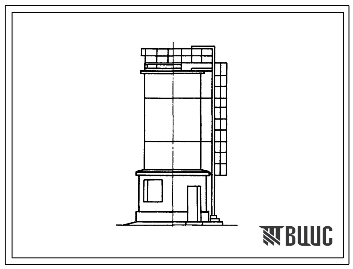 Типовой проект 509-9.84 Экипировочные устройства для локомотивов промышленного транспорта. Склад сухого песка емкостью 25 м3 (вариант с пескосушилкой).