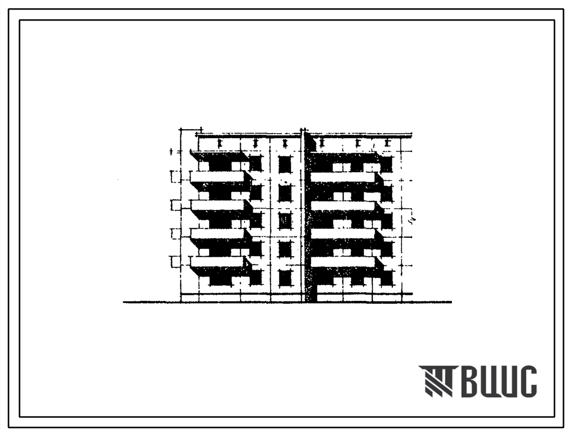Типовой проект 97-042 Пятиэтажная блок-секция угловая левая на 20 квартир (двухкомнатных 2Б-11; трехкомнатных 3Б-4; четырехкомнатных 4Б-5).