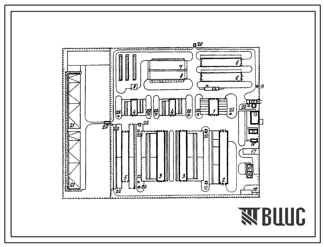 Типовой проект У.801-01-121.96 Ферма на 400 коров мясного направления с законченным производственным циклом
