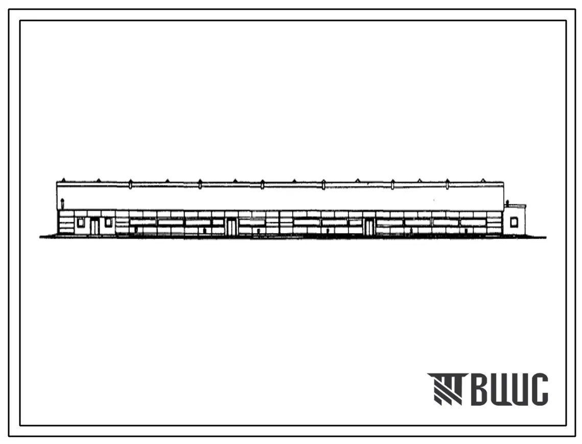 Типовой проект 803-181 Цех откорма овец на 3000 голов. Вариант в деревянных конструкциях