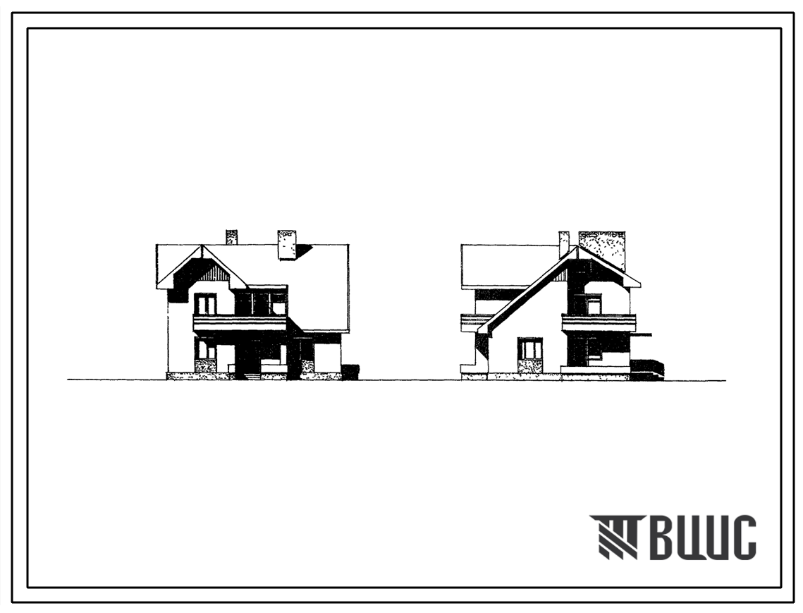 Типовой проект 145-000-122с Двухэтажный жилой дом с пятикомнатной квартирой в двух уровнях для индивидуальных застройщиков. Для строительства в 3Б климатическом подрайоне Молдавской ССР сейсмичностью 7 и 8 баллов