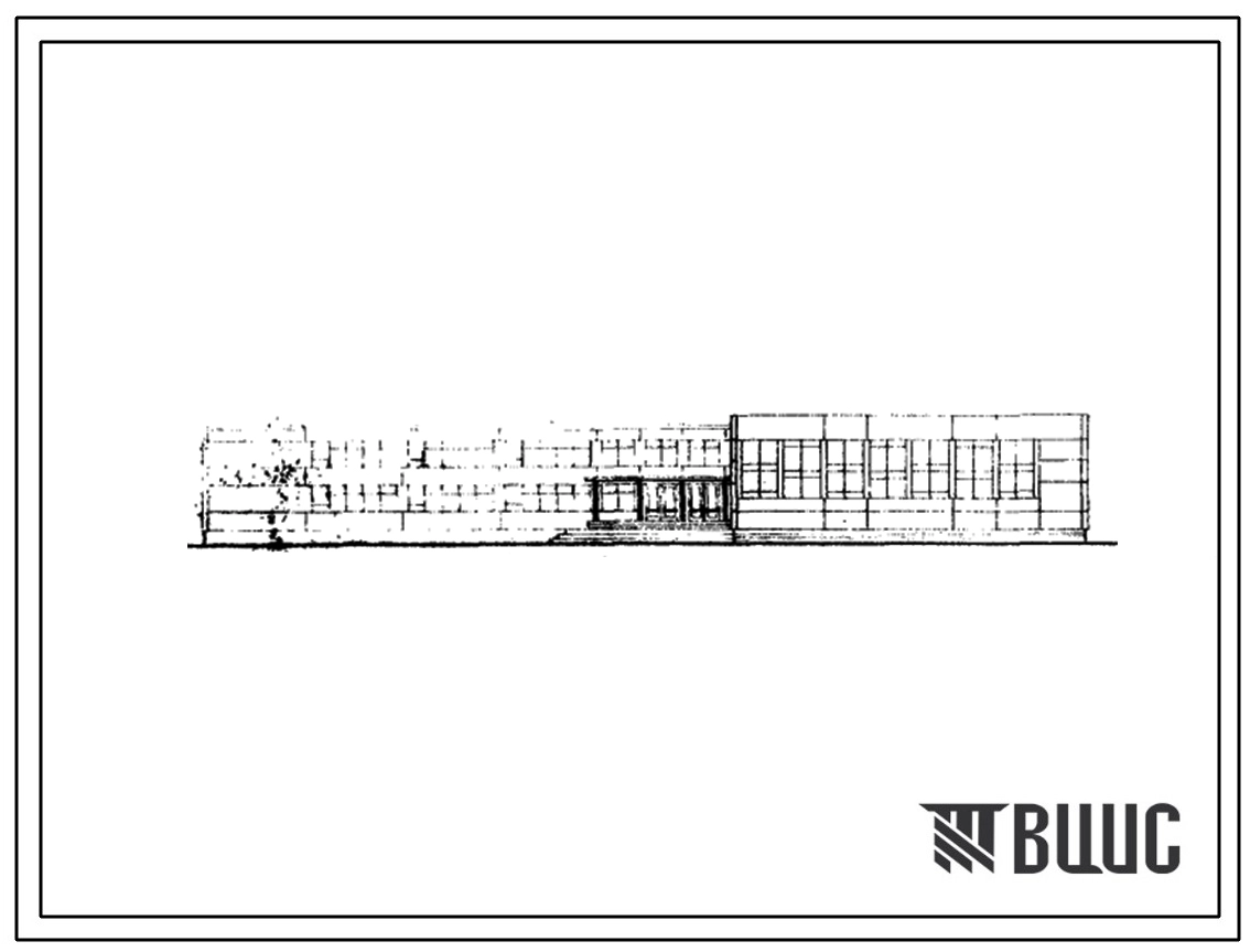 Типовой проект 221-1-61 Универсальное здание общеобразовательной школы на 8 классных помещений 320-392 ученических места (в конструкциях серии 467А). Для строительства во II и III строительно-климатических зонах.