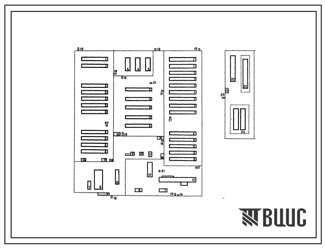 Типовой проект 805-01-39.86 Птицефабрика на 250 тыс. индюшат в год с содержанием в клеточных батареях
