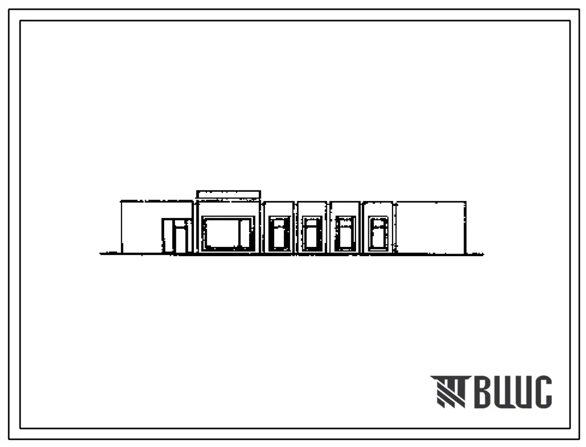 Типовой проект 274-12-58 Унифицированное здание непродовольственного магазина «Радиотовары» торговой площадью 400 м, вариантами технологической планировки «Ювелирные изделия и часы».Каркас сборный железобетонный серии 1.020-1.Стены из кирпич