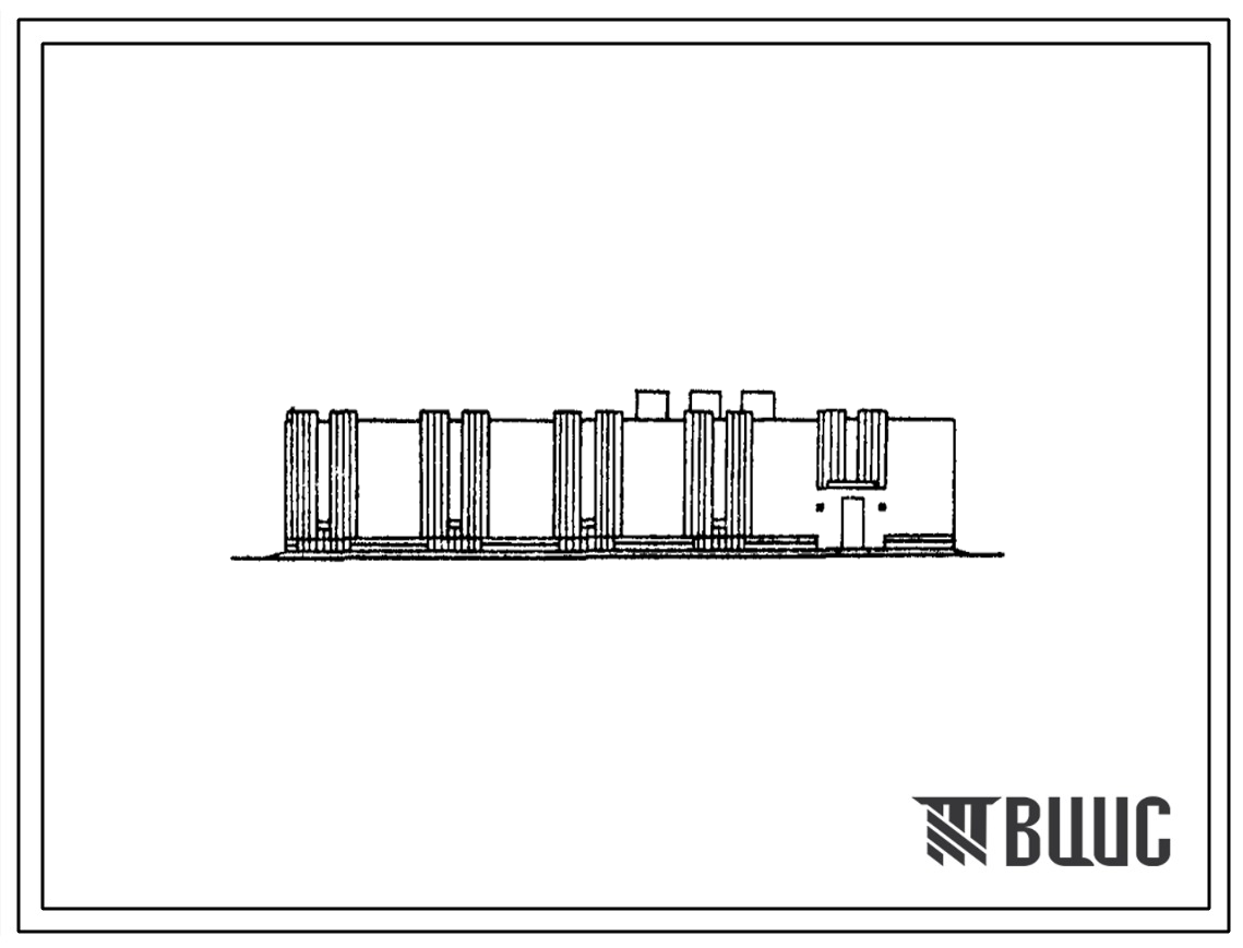 Типовой проект 602-81.86 Одноэтажное зданий АТС емкостью 10 тыс. номеров. Стены из кирпича