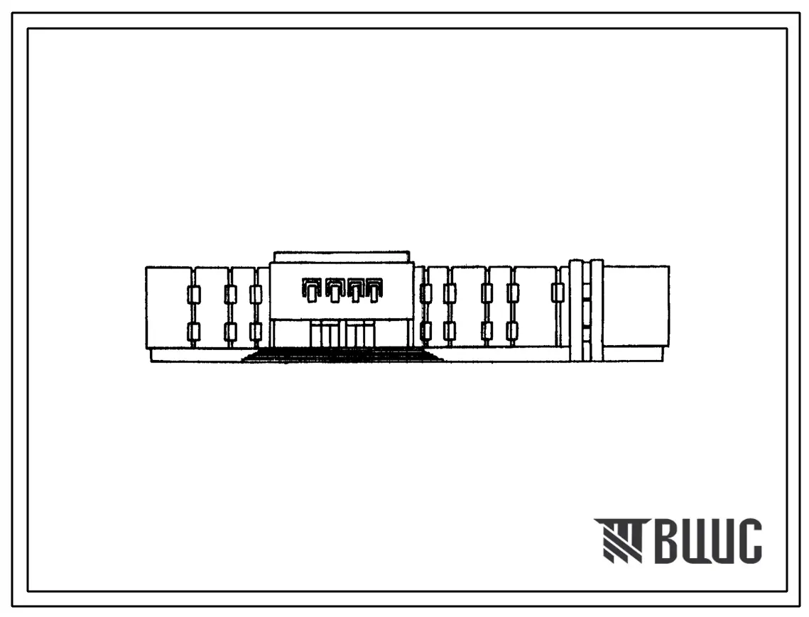 Типовой проект 244-9-46.92 Общественно-административный корпус для учреждений отдыха круглогодичного функционирования на 210 мест. Здание двухэтажное. Стены из кирпича.