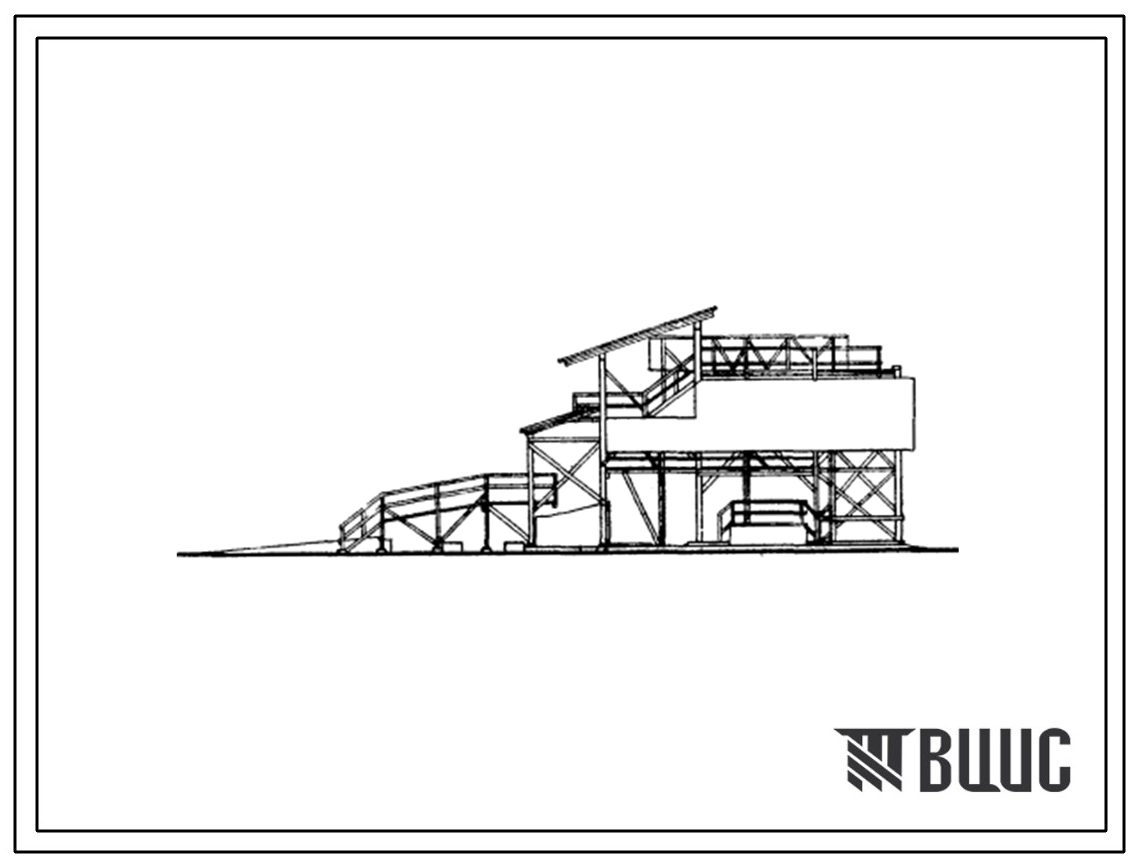 Типовой проект 812-7 Стационарный открытый зерноочистительно-сушильный цех производительностью 10 т/час с барабанной сушилкой.