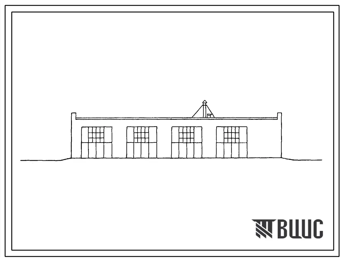 Типовой проект 816-1-4с Мастерская для пункта технического обслуживания машинно-тракторного парка в отделениях (бригадах) на 30-40 тракторов с теплой стоянкой