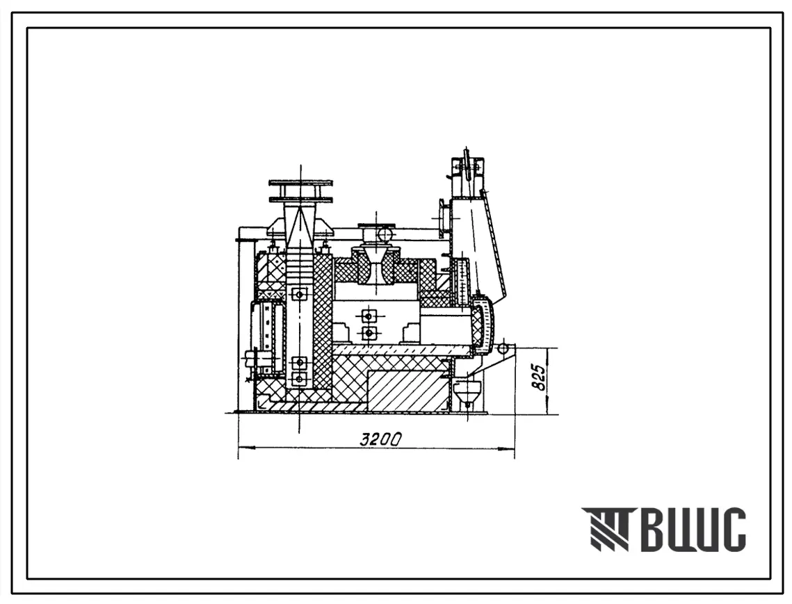 Типовой проект 406-9-311.86 Печь нагревательная камерная размерами пода 1,62х1,16 м на газе и мазуте с отводом дыма в верх