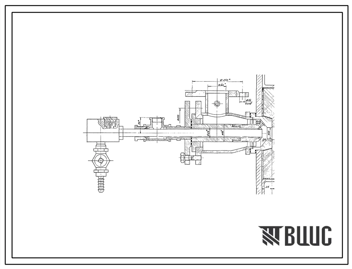 Проект Н7343 Установка горелки дутьевой унифицированной ГДУ-25 (сварной вариант)