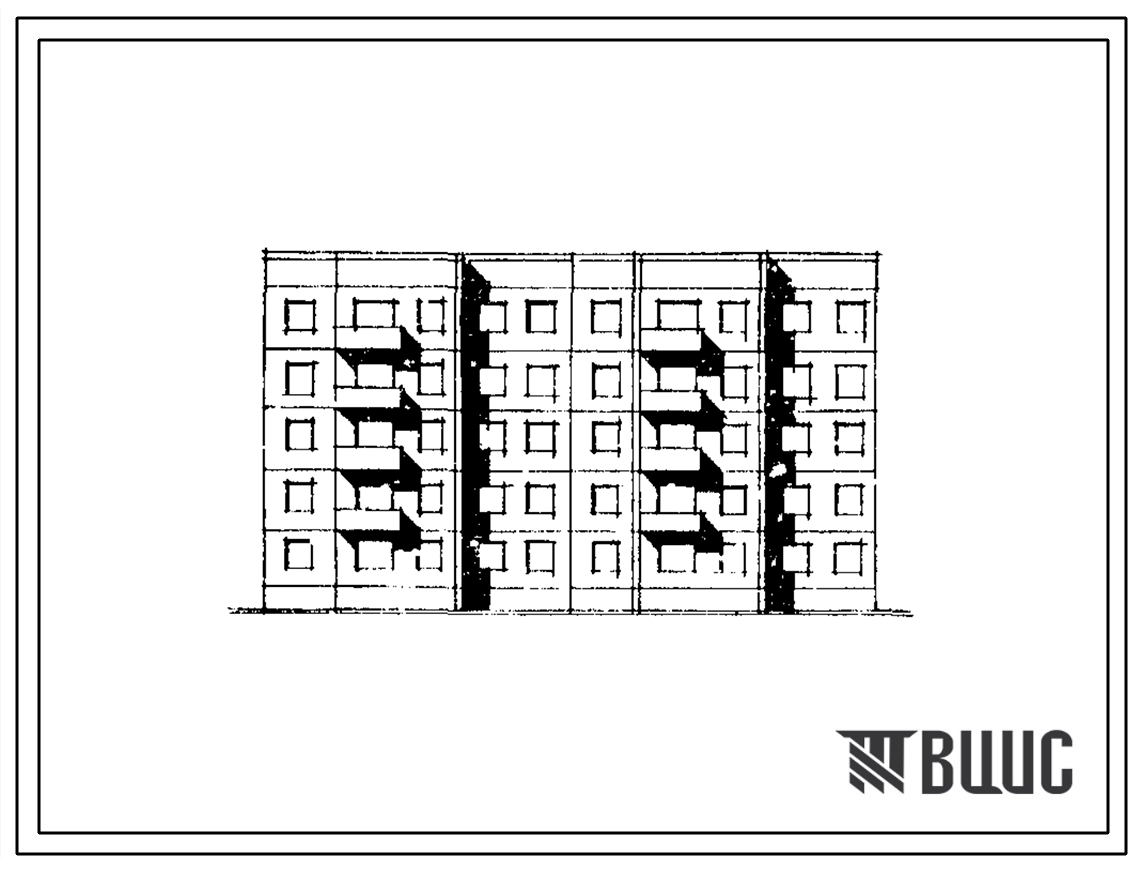 Типовой проект 141-06/1 Блок-секция пятиэтажная 30-квартирная торцовая левая (однокомнатных 1Б — 10, двухкомнатных 2Б — 5, трехкомнатных 4Б — 5) Для строительства в IВ климатическом подрайоне, II и III климатических районах.