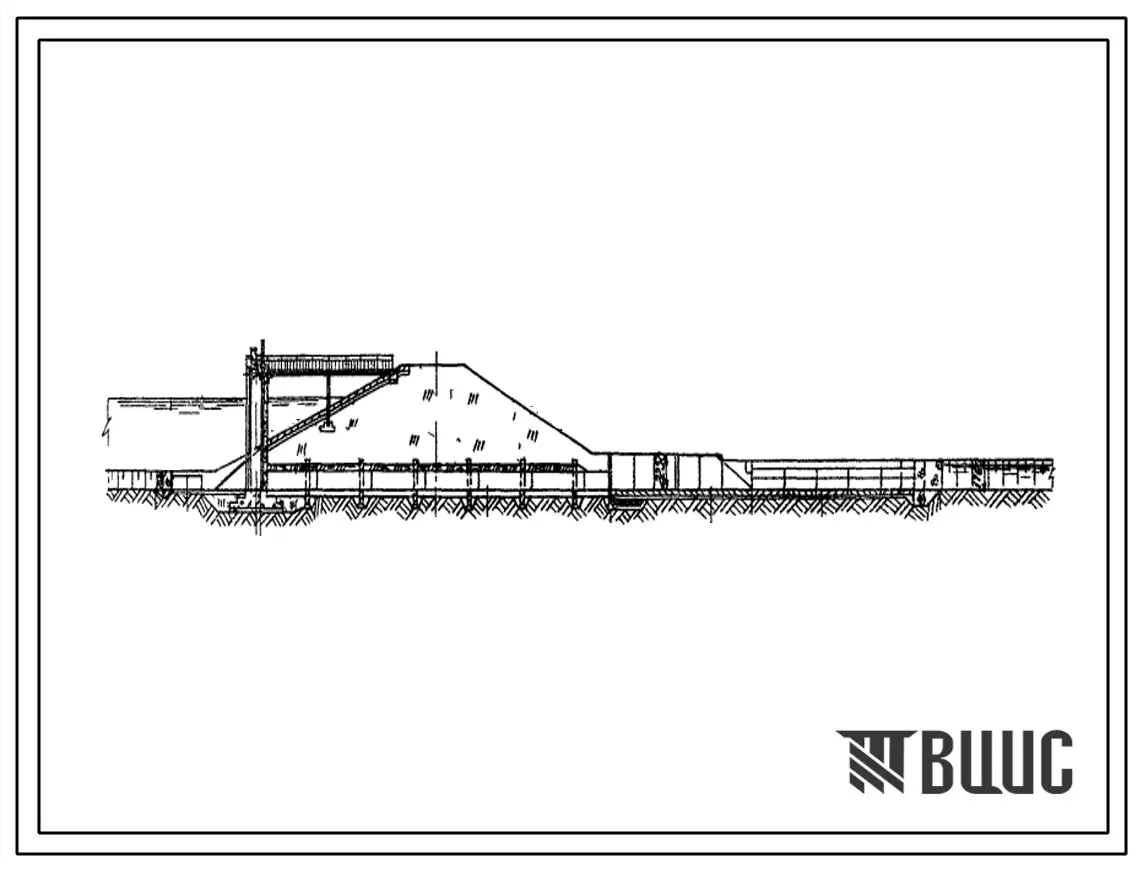 Типовой проект 413-1-21 Донный водовыпуск на напор 6,0 м и расход 7,09 м3/с