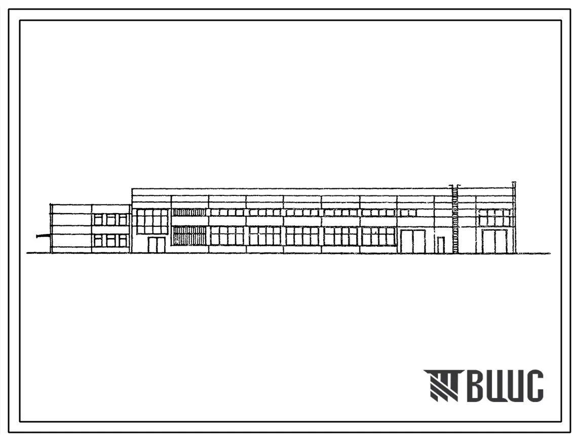 Типовой проект 416-7-209.84 Цех для ремонта авто- и электропогрузчиков производительностью 500 ремонтов в год.