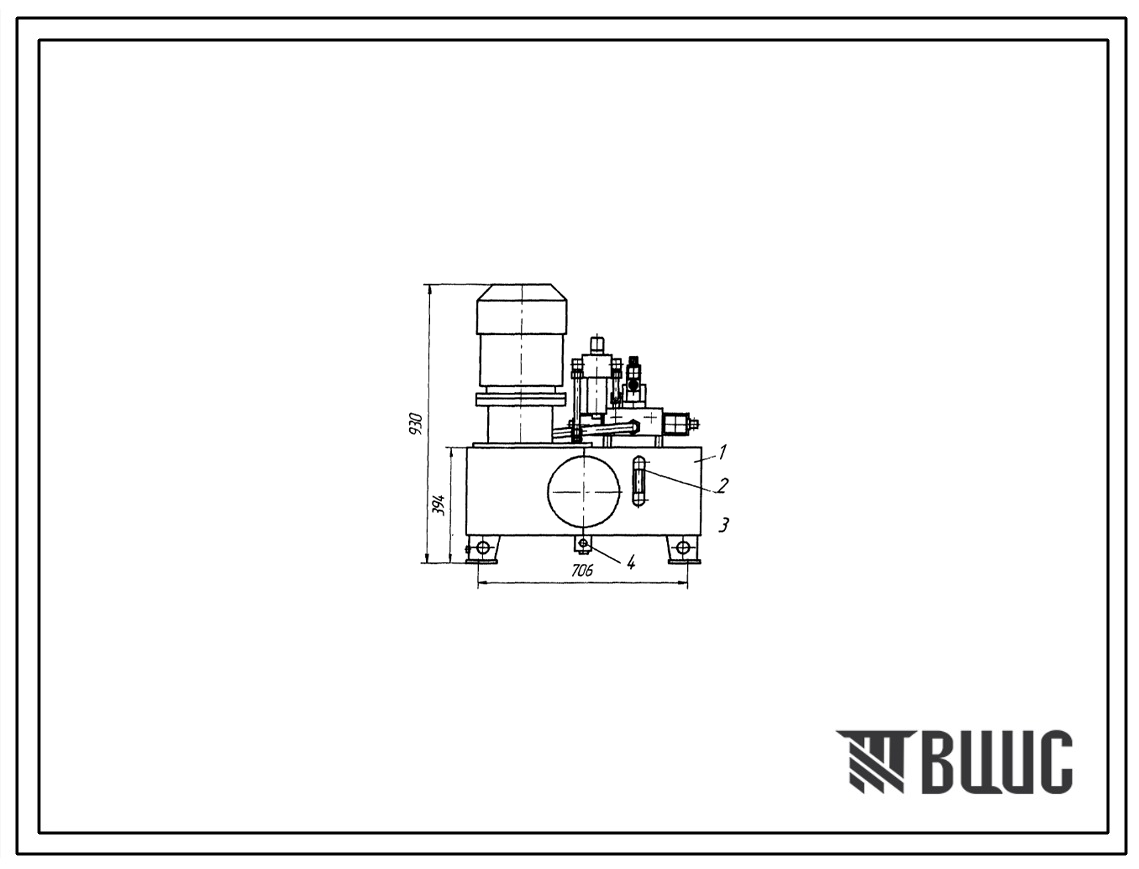 Шифр С100-АЕШ9922.ПС Насосная установка С100-АЕШ9922