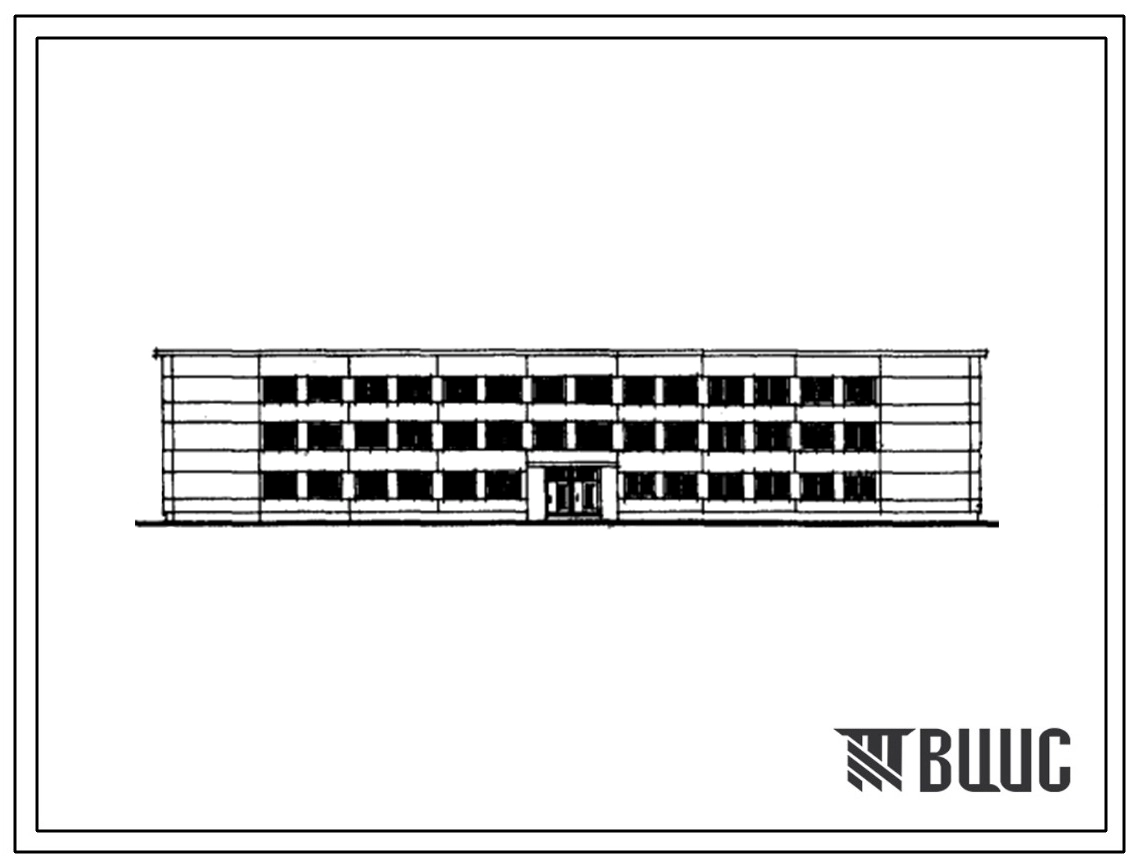 Типовой проект 222-1-346с Средняя школа на 12 классов (464 учащихся). Для строительства в IВ климатическом подрайоне, II и III климатических районах сейсмичностью 7 и 8 баллов.