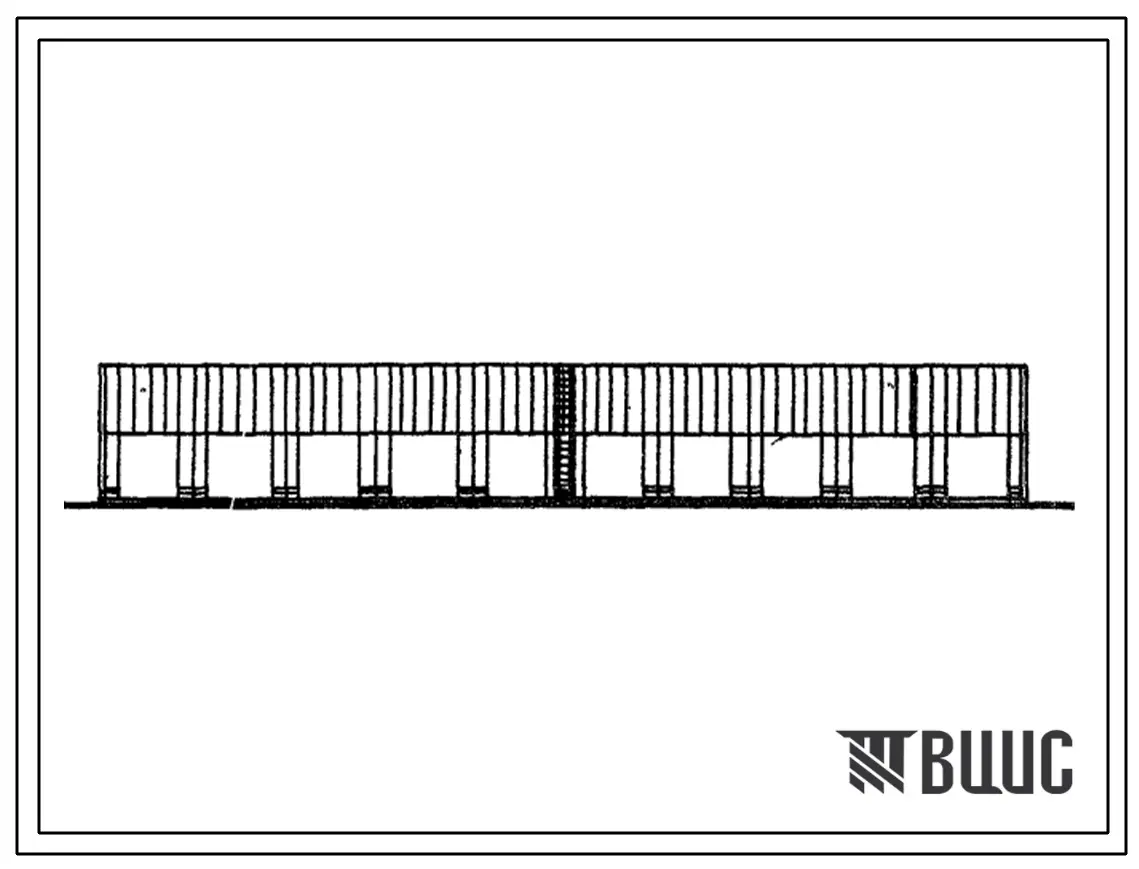 Типовой проект 503-2-5 Закрытая стоянка на 54 автобуса ЛиАЗ-677 и ИКАРУС-280