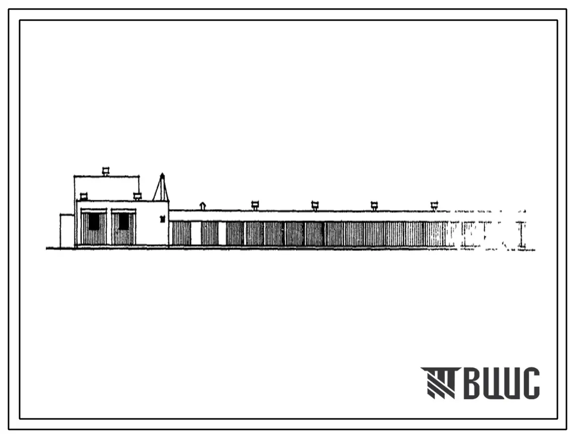 Типовой проект 816-91 Ремонтная мастерская на 280 условных единиц, сблокированная с гаражом на 30 машин.