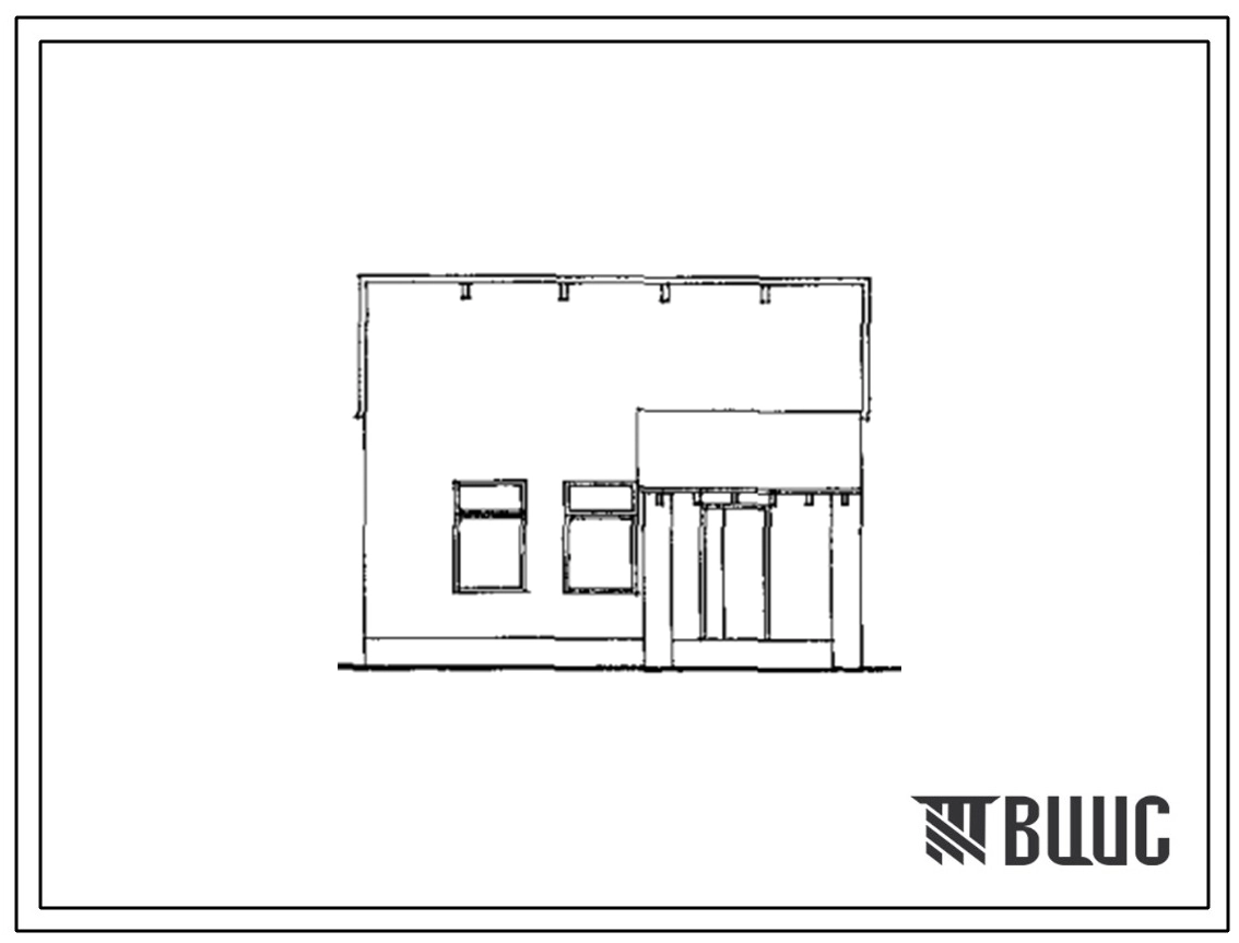 Типовой проект 254-9-124.87 Помещение для приема и обработки лекарственного растительного сырья сельской аптеки IV группы. Здание одноэтажное. Стены из кирпича.