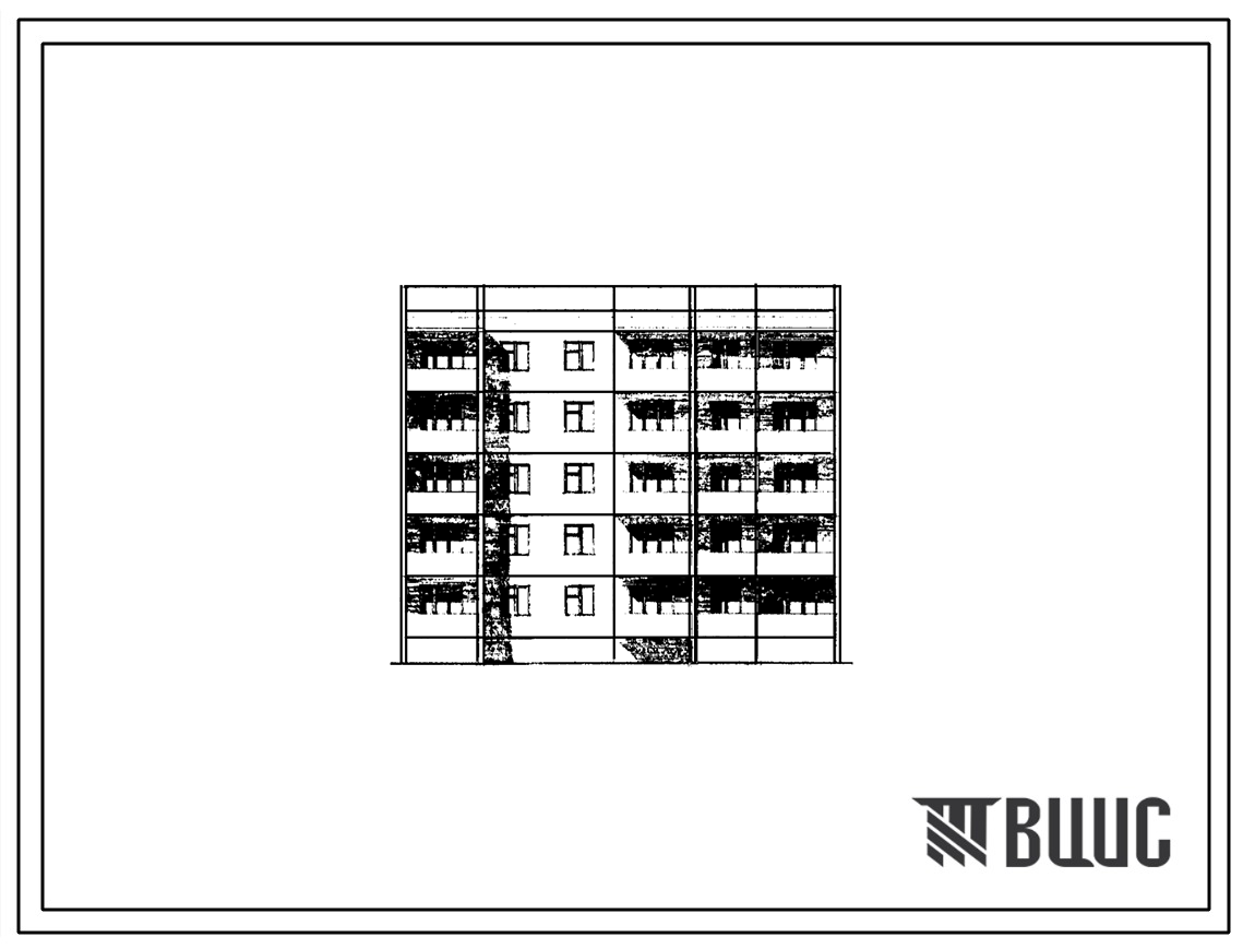 Типовой проект 96-046п/1 Блок-секция пятиэтажная 15-квартирная рядовая РТ-1Б.3Б.4Б. Для строительства в г.Волгодонске на грунтах II типа просадочности.