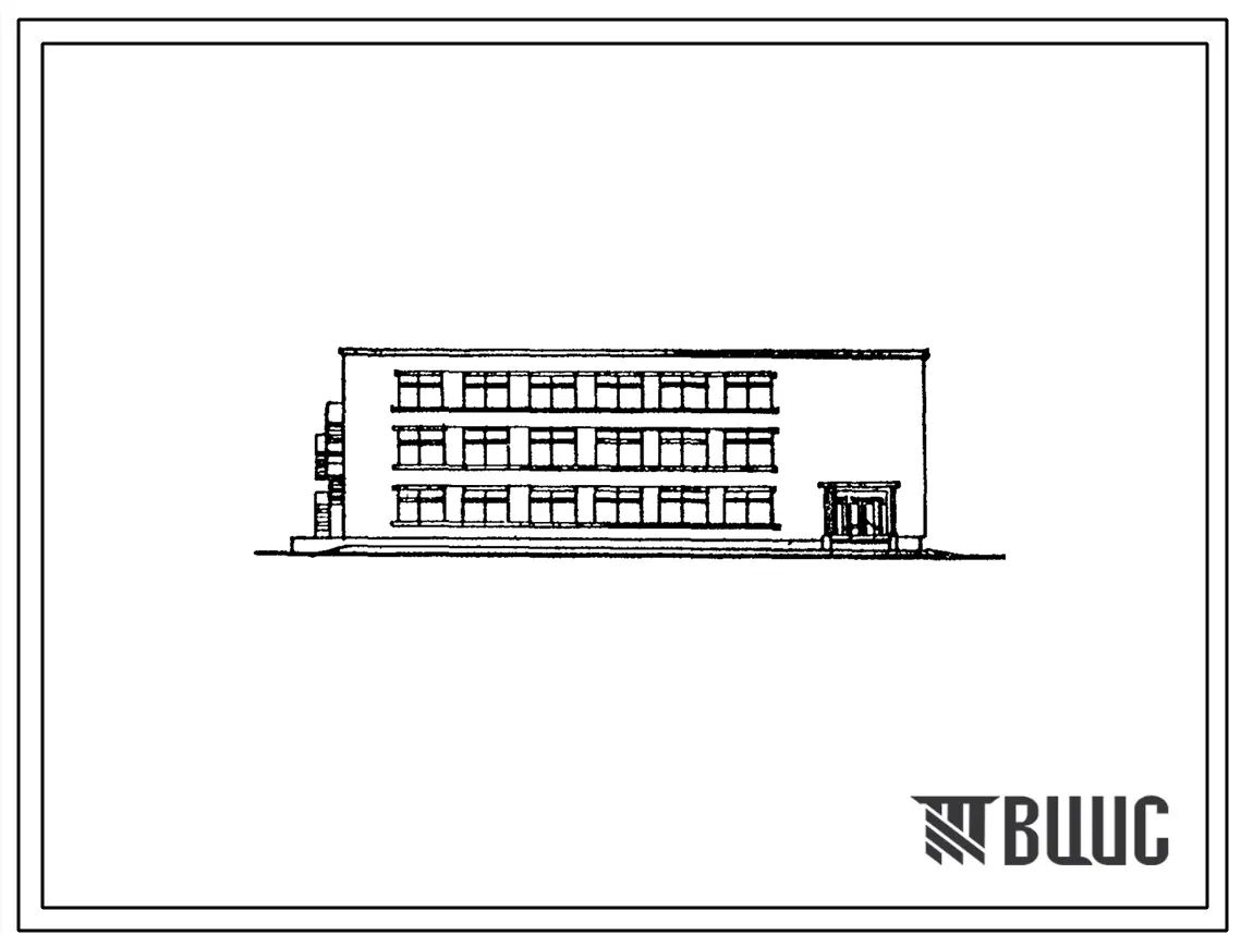 Типовой проект 2У-05-11 Городская станция скорой медицинской помощи с количеством выездов от 50 до 75 тыс. в год.
