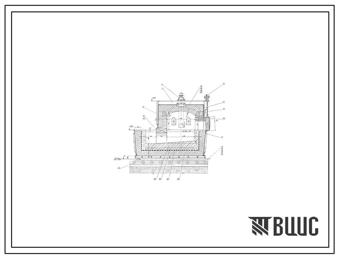 Проект 57350 Печь проходная размерами пода 1,5х4,5 м на газе