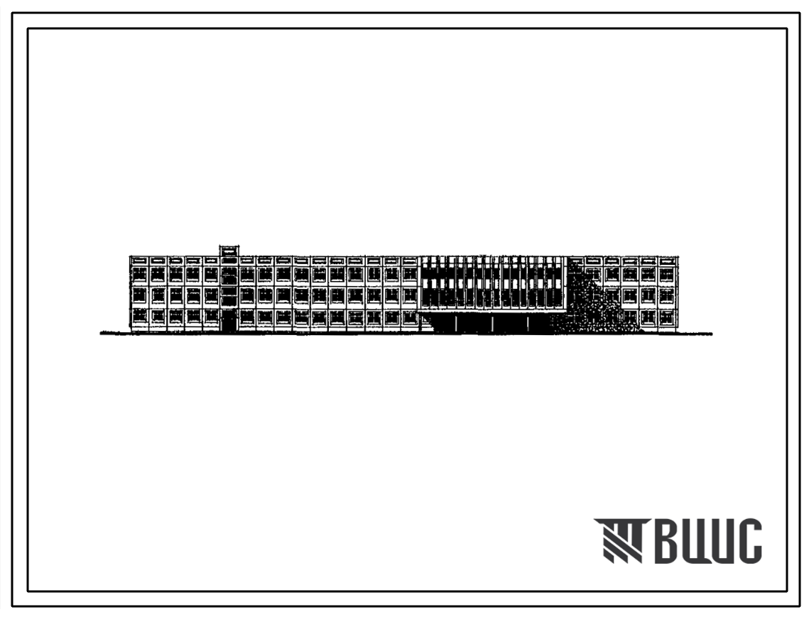 Типовой проект V-77 вариант 1 Общеобразовательная школа на 20 классов (784 уч.)