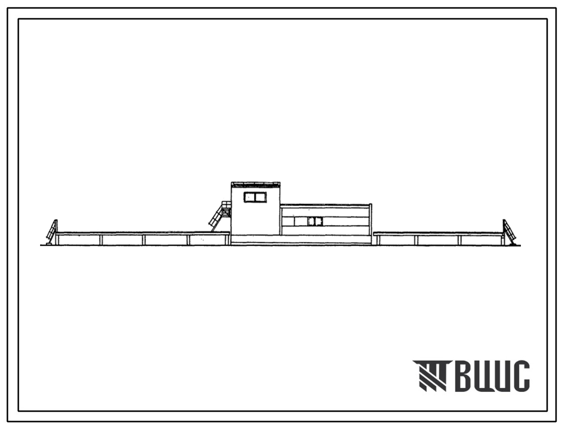 Типовой проект 501-3-13 Платформа обработки вагонов открытого механизированного пункта подготовки к перевозкам 300 крытых грузовых вагонов в сутки.