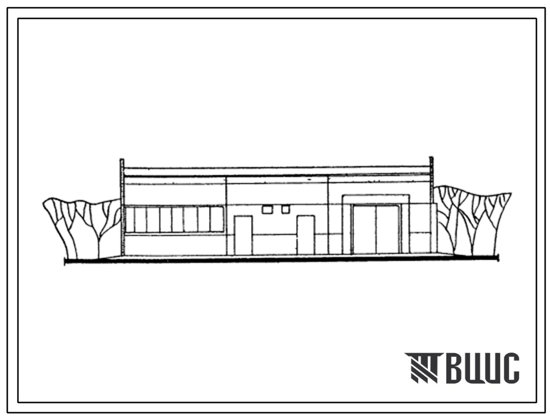 Типовой проект 416-7-22 Ремонтно-производственная база электросетей. Тип VI (с объемом от 700 до 1000 условных единиц).