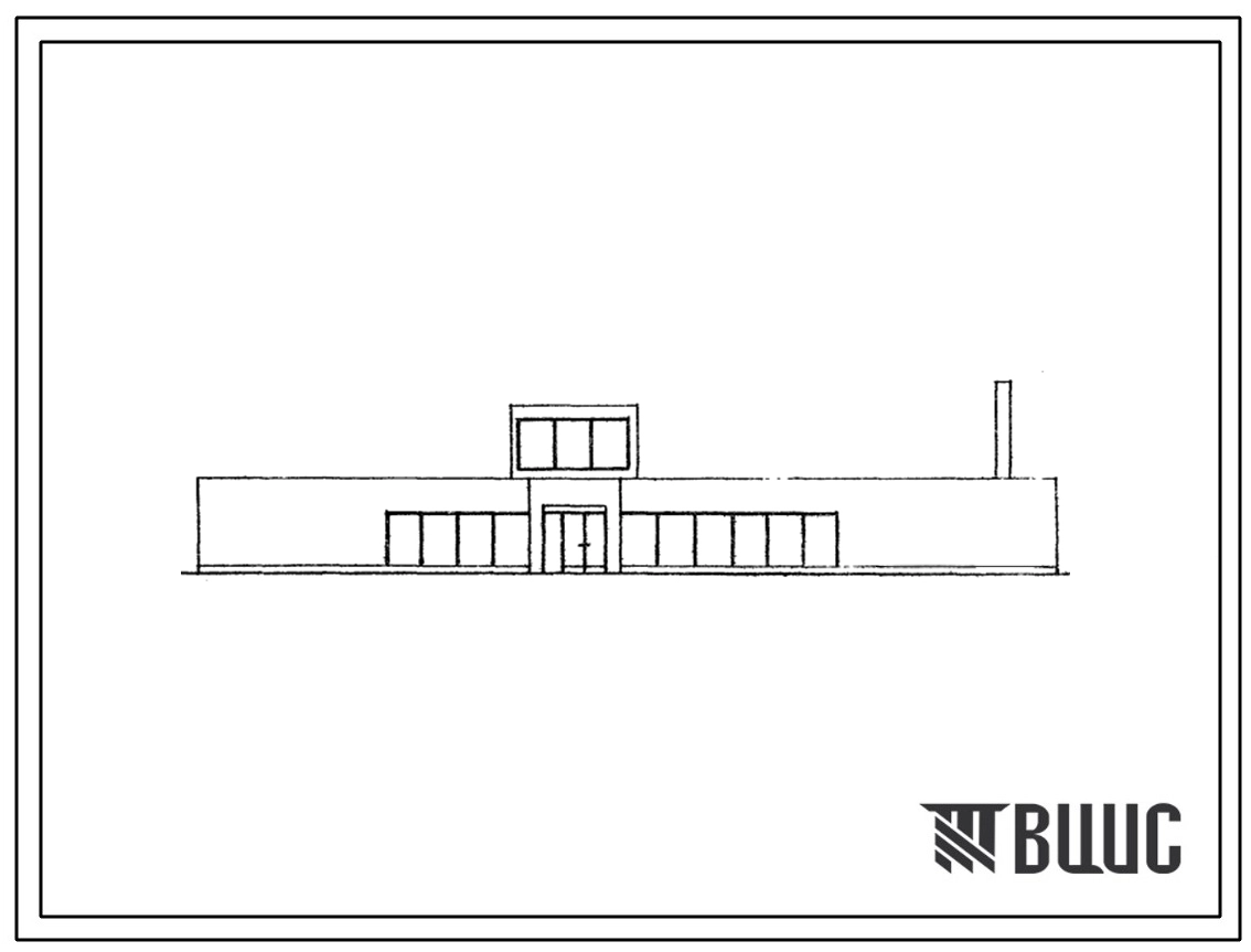 Типовой проект 506-87 Служебно-пассажирское здание на 35 пассажиров для аэропортов МВЛ